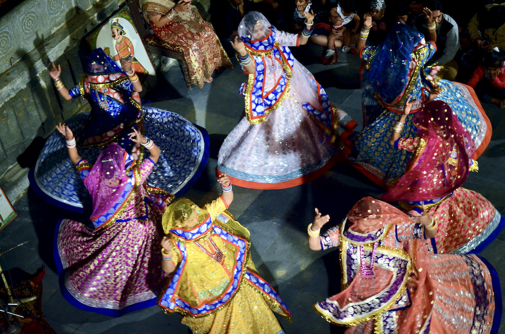 women spinning while dancing