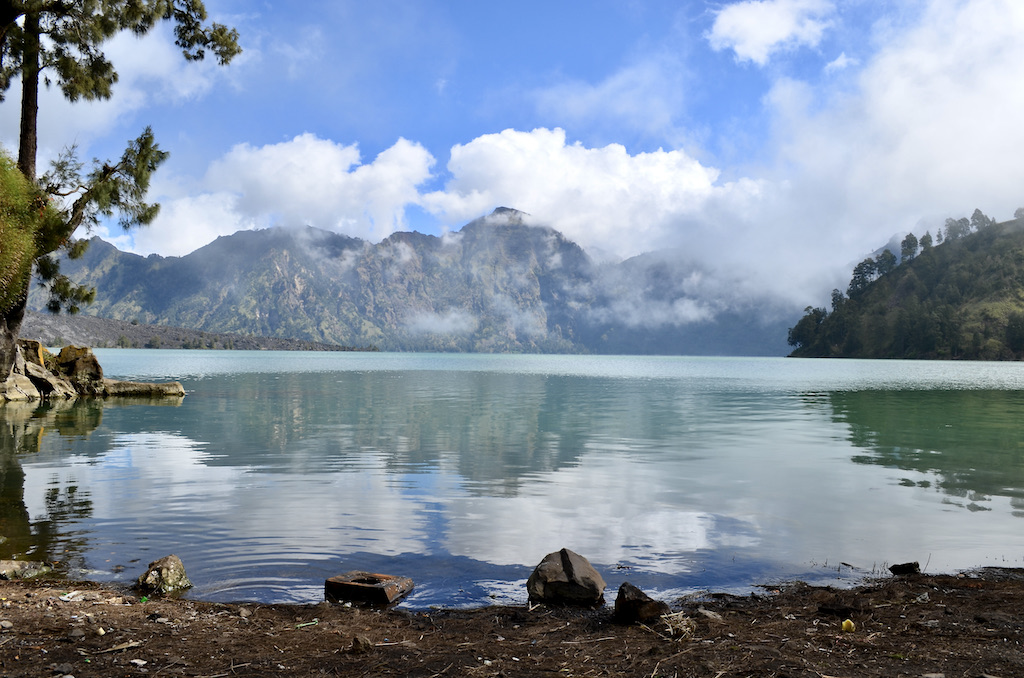 volcanic crater lake